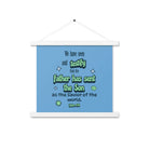 1 John 4:14 - Bible Verse, sent the Son Enhanced Matte Paper Poster With Hanger