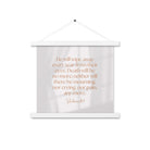 Revelation 21:4 Bible Verse, He will wipe Enhanced Matte Paper Poster With Hanger