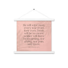 Revelation 21:4 Bible Verse, their eyes Enhanced Matte Paper Poster With Hanger