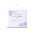 Nahum 1:3 Bible Verse, great in power Enhanced Matte Paper Poster With Hanger