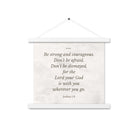 Joshua 1:9 Bible Verse, Be strong Enhanced Matte Paper Poster With Hanger