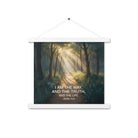 John 14:6 Bible Verse I Am Enhanced Matte Paper Poster With Hanger White 14″×14″