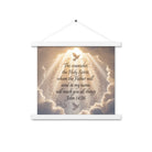 John 14:26 Bible Verse Counselor Enhanced Matte Paper Poster With Hanger White 14″×14″