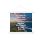 John 14:26 Bible Verse will teach Enhanced Matte Paper Poster With Hanger White 14″×14″