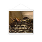 Matt 6:26, Baby Robins, He'll Care for You Hanger Poster