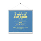 Isaiah 9:6 - Bible Verse, Mighty God Enhanced Matte Paper Poster With Hanger