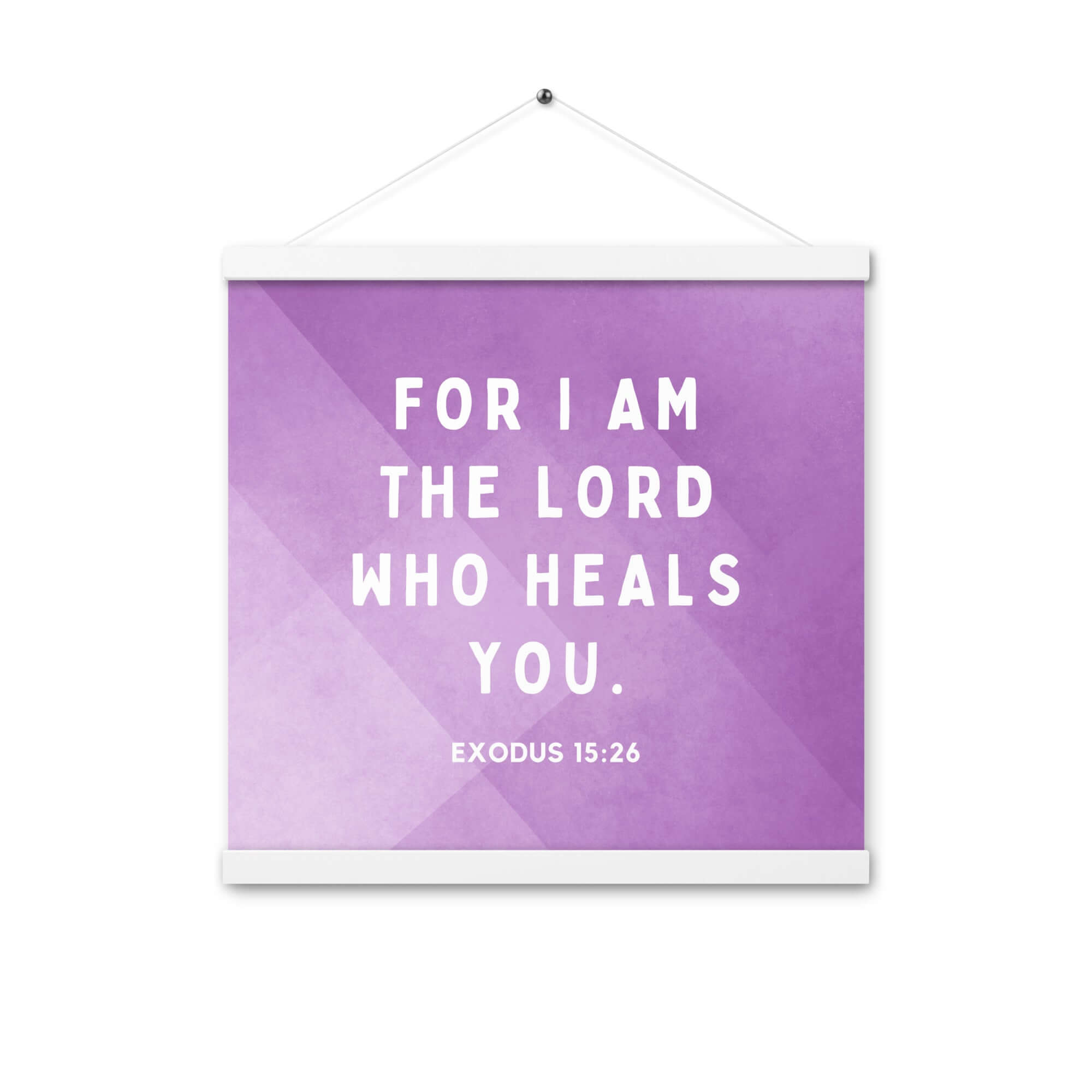 Exodus 15:26 Bible Verse, in his eyes Enhanced Matte Paper Poster With Hanger