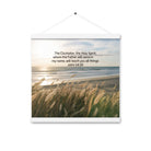 John 14:26 Bible Verse in my name Enhanced Matte Paper Poster With Hanger White 16″×16″