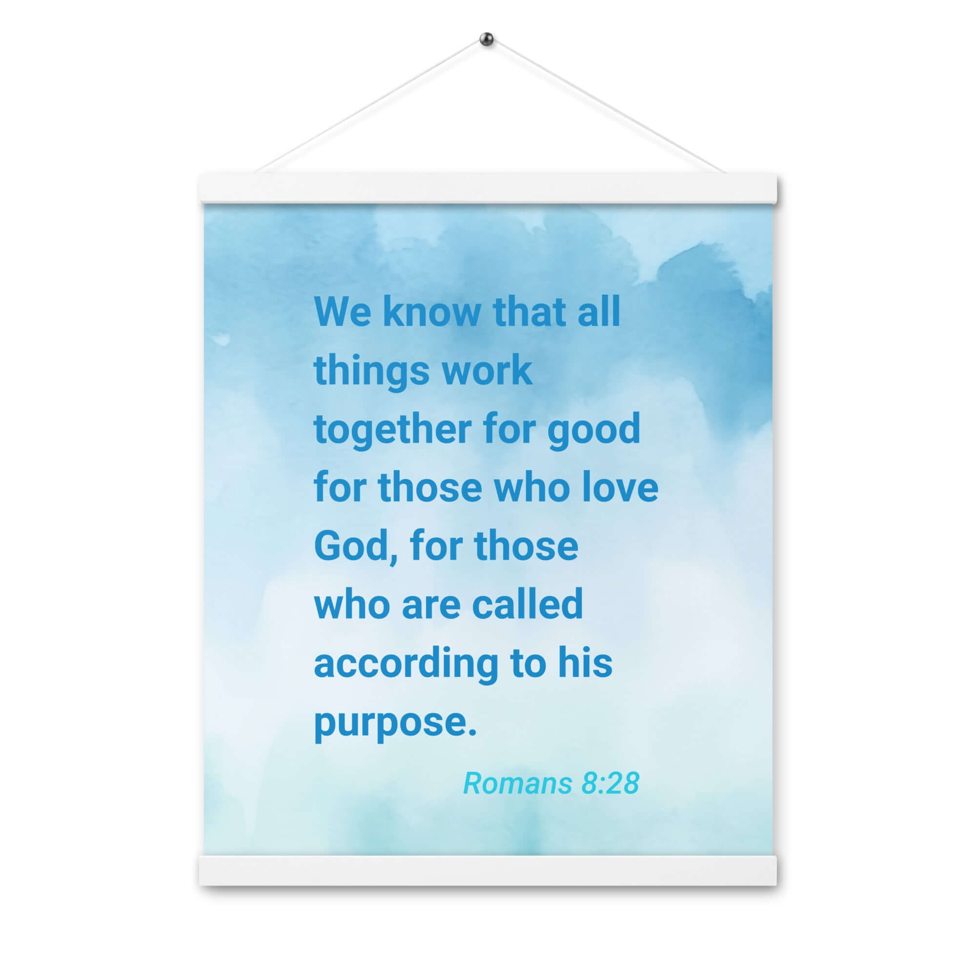 Rom 8:28 - Bible Verse, together for good Enhanced Matte Paper Poster With Hanger