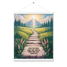 John 14:6 Bible Verse The Truth Enhanced Matte Paper Poster With Hanger White 16″×20″