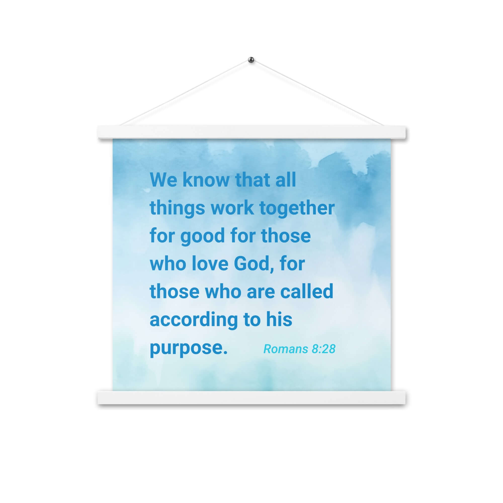 Rom 8:28 - Bible Verse, together for good Enhanced Matte Paper Poster With Hanger