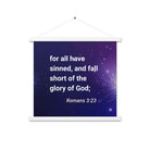 Romans 3:23 - Bible Verse, all have sinned Enhanced Matte Paper Poster With Hanger