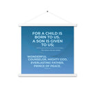 Isaiah 9:6 - Bible Verse, Everlasting Father Enhanced Matte Paper Poster With Hanger