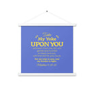 Matt 11:29-30 - Bible Verse, Take my yoke Enhanced Matte Paper Poster With Hanger