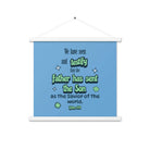 1 John 4:14 - Bible Verse, sent the Son Enhanced Matte Paper Poster With Hanger