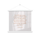 Revelation 21:4 Bible Verse, He will wipe Enhanced Matte Paper Poster With Hanger