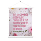 Romans 5:8 - Bible Verse, Christ Died for Us Hanger Poster