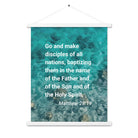 Matt 28:19 - Bible Verse, Make Disciples Enhanced Matte Paper Poster With Hanger