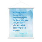 Rom 8:28 - Bible Verse, together for good Enhanced Matte Paper Poster With Hanger