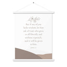 James 1:5 Bible Verse, ask of God Enhanced Matte Paper Poster With Hanger