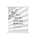 Exodus 15:26 Bible Verse, diligently listen Enhanced Matte Paper Poster With Hanger