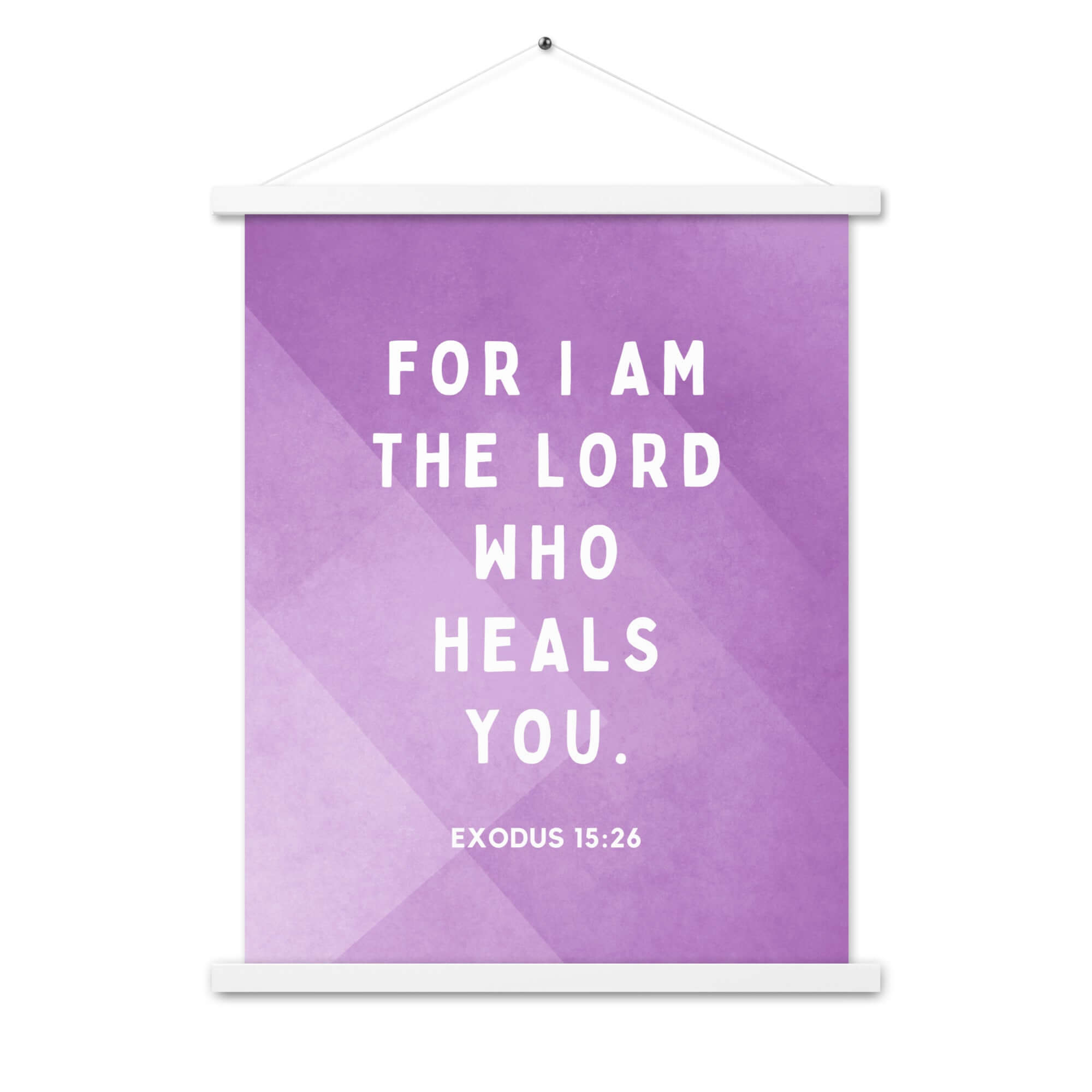 Exodus 15:26 Bible Verse, in his eyes Enhanced Matte Paper Poster With Hanger