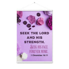 1 Chron 16:11 - Bible Verse, Seek the LORD Hanger Poster