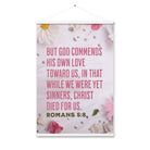 Romans 5:8 - Bible Verse, Christ Died for Us Hanger Poster