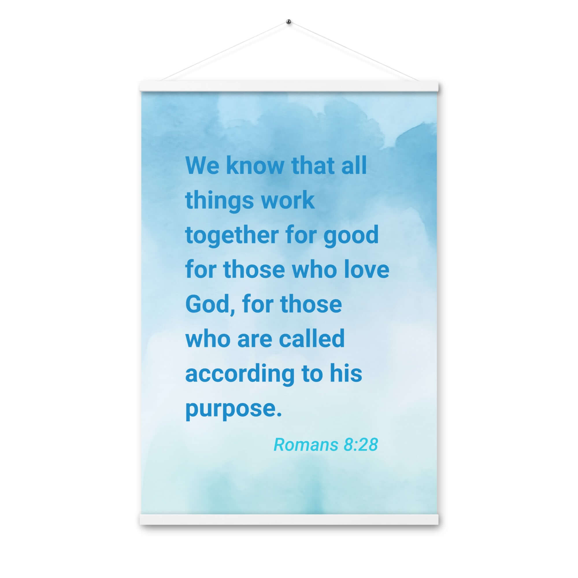 Rom 8:28 - Bible Verse, together for good Enhanced Matte Paper Poster With Hanger