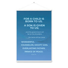 Isaiah 9:6 - Bible Verse, Everlasting Father Enhanced Matte Paper Poster With Hanger