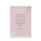 Jeremiah 29:13 - Bible Verse, you search Enhanced Matte Paper Poster With Hanger