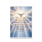 John 14:26 Bible Verse Father Enhanced Matte Paper Poster With Hanger White 24″×36″