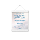 Isaiah 40:31 - Bible Verse, Wings like Eagles Hanger Poster