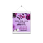 1 Chron 16:11 - Bible Verse, Seek the LORD Hanger Poster