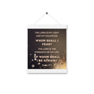 Psalm 27:1 - Bible Verse, The LORD is My Light Hanger Poster