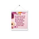 John 3:16 - Bible Verse, For God So Loved Hanger Poster