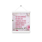 Romans 5:8 - Bible Verse, Christ Died for Us Hanger Poster