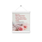 1 Cor 13:13 - Bible Verse, The Greatest is Love Hanger Poster
