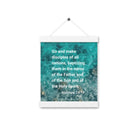 Matt 28:19 - Bible Verse, Make Disciples Enhanced Matte Paper Poster With Hanger