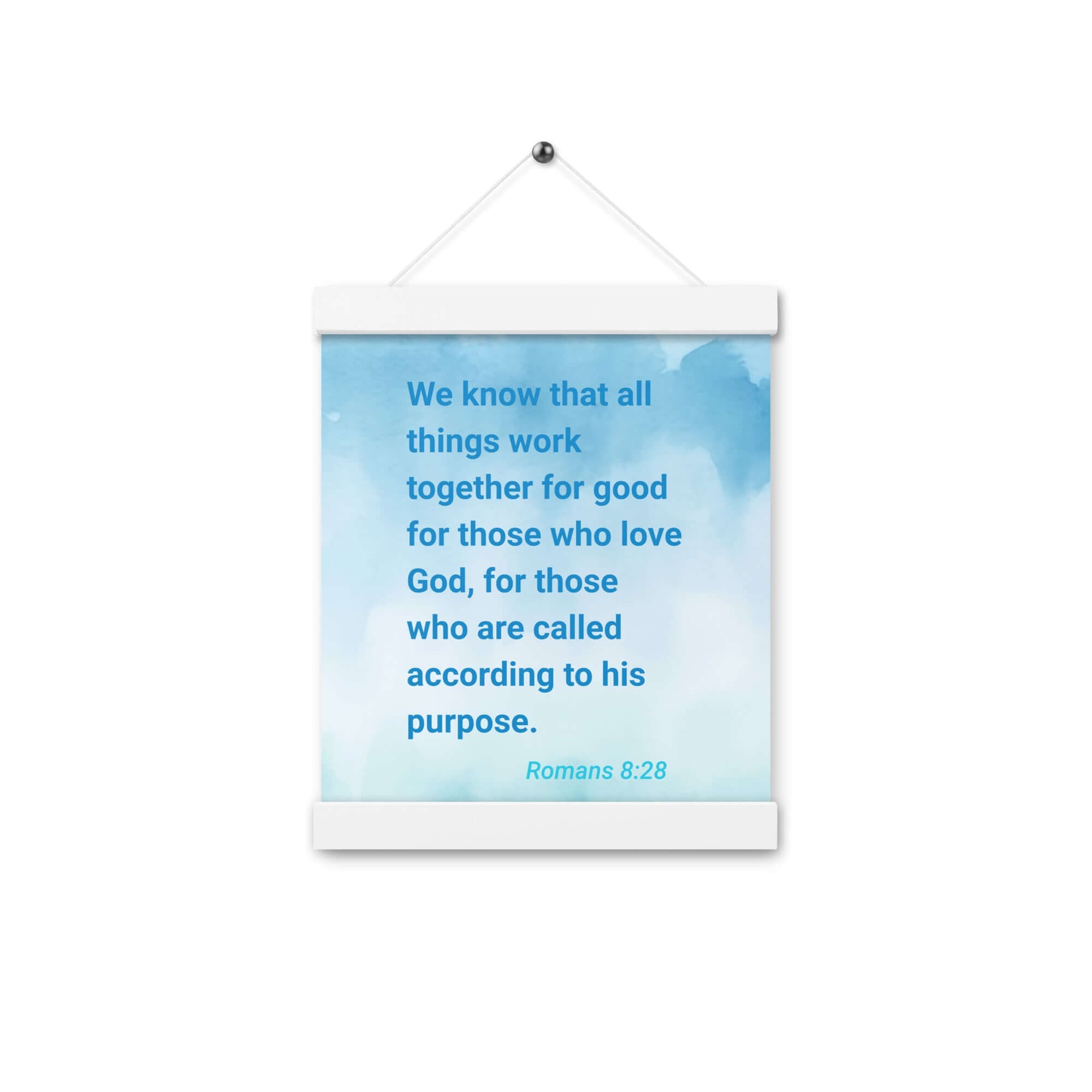 Rom 8:28 - Bible Verse, together for good Enhanced Matte Paper Poster With Hanger