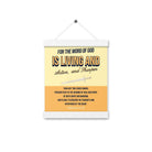 Heb 4:12 - Bible Verse, living and active Enhanced Matte Paper Poster With Hanger