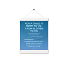 Isaiah 9:6 - Bible Verse, Everlasting Father Enhanced Matte Paper Poster With Hanger