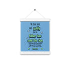 1 John 4:14 - Bible Verse, sent the Son Enhanced Matte Paper Poster With Hanger