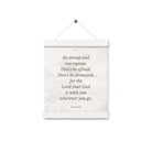 Joshua 1:9 Bible Verse, Be strong Enhanced Matte Paper Poster With Hanger