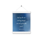 Joshua 24:15 Bible Verse, choose today Enhanced Matte Paper Poster With Hanger