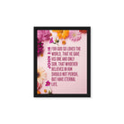 John 3:16 - Bible Verse, For God So Loved Framed Canvas