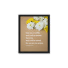 Jer 17:14 - Bible Verse, Heal me, O LORD Framed Canvas