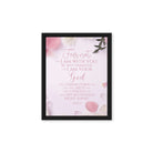 Isaiah 41:10 - Bible Verse, God will strengthen you Framed Canvas