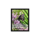 2 Cor. 5:17 Bible Verse, Butterfly Framed Canvas