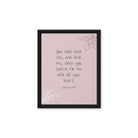 Jeremiah 29:13 - Bible Verse, you search Framed Canvas